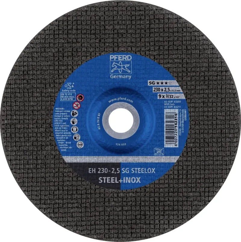 EH 230-2,5 SG STEELOX 61324223 Trennscheibe gekröpft 230 mm 25 St. Edelstahl, Stahl von PFERD – Produktbild