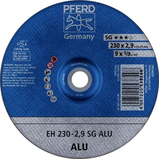 EH 230-2,9 SG ALU 61324323 Trennscheibe gekröpft 230 mm 25 St. Aluminium, NE-Metalle de PFERD – image du produit 1 sur 2