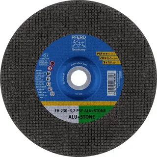 EH 230-3,2 PSF ALU+STONE 61824222 Trennscheibe gekröpft 230 mm 25 St. Aluminium, NE-Metalle, Titan, Titanlegierung, Gusseisen, Duroplast, Stein de PFERD – image du produit 1 sur 2