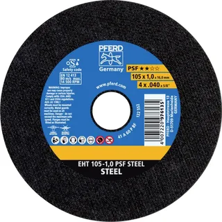 EHT 105-1,0 PSF STEEL/16,0 69121029 Trennscheibe gerade 105 mm 25 St. Stahl de PFERD – image du produit 1 sur 2