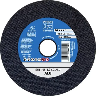 EHT 105-1,0 SG ALU 61339430 Trennscheibe gerade 105 mm 25 St. Aluminium, NE-Metalle von PFERD – Produktbild 1 von 2