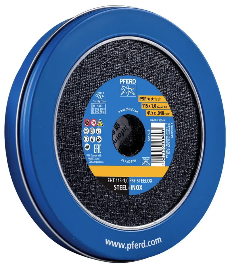 EHT 115-1,0 PSF STEELOX (TIN 10) 69121092 Trennscheibe 115 mm 10 St. von PFERD – Produktbild 2 von 2