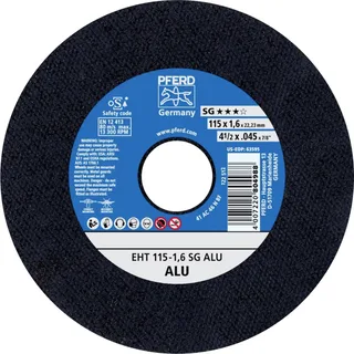 EHT 115-1,6 SG ALU 61340425 Trennscheibe gerade 115 mm 25 St. Aluminium, NE-Metalle von PFERD – Produktbild 1 von 2