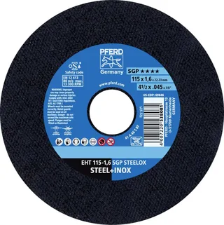 EHT 115-1,6 SGP STEELOX 61330420 Trennscheibe gerade 115 mm 25 St. Edelstahl, Stahl de PFERD – image du produit 1 sur 2