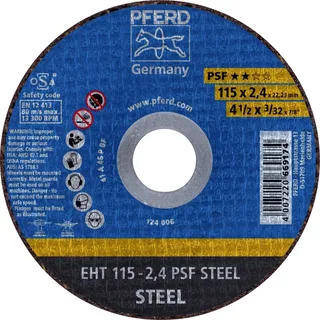 EHT 115-2,4 PSF STEEL 61730026 Trennscheibe gerade 115 mm 25 St. Stahl von PFERD – Produktbild 1 von 2