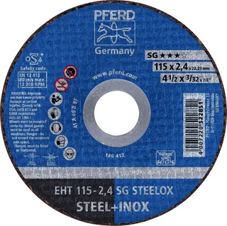 EHT 115-2,4 SG STEELOX 61340432 Trennscheibe gerade 115 mm 25 St. Edelstahl, Stahl by PFERD – product image 1 of 2