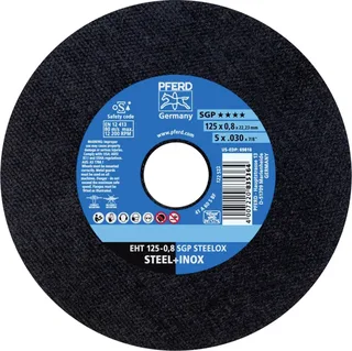 EHT 125-0,8 SGP STEELOX 61341094 Trennscheibe gerade 125 mm 25 St. Edelstahl, Stahl von PFERD – Produktbild 1 von 2