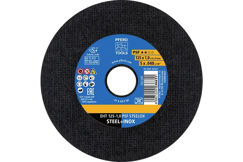 EHT 125-1,0 PSF STEELOX (TIN 10) 69121091 Trennscheibe 125 mm 10 St. von PFERD – Produktbild 1 von 2