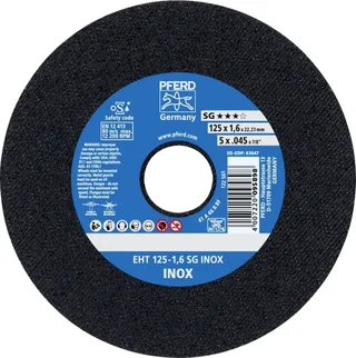 EHT 125-1,6 SG INOX 61341124 Trennscheibe gerade 125 mm 25 St. Edelstahl de PFERD – image du produit 1 sur 2