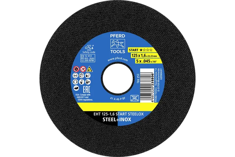 EHT 125-1,6 START STEELOX 69121069 Trennscheibe 125 mm 25 St. von PFERD – Produktbild 1 von 2