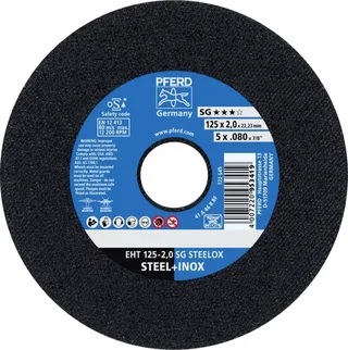 EHT 125-2,0 SG STEELOX 61320120 Trennscheibe gerade 125 mm 25 St. Edelstahl, Stahl von PFERD – Produktbild 1 von 2