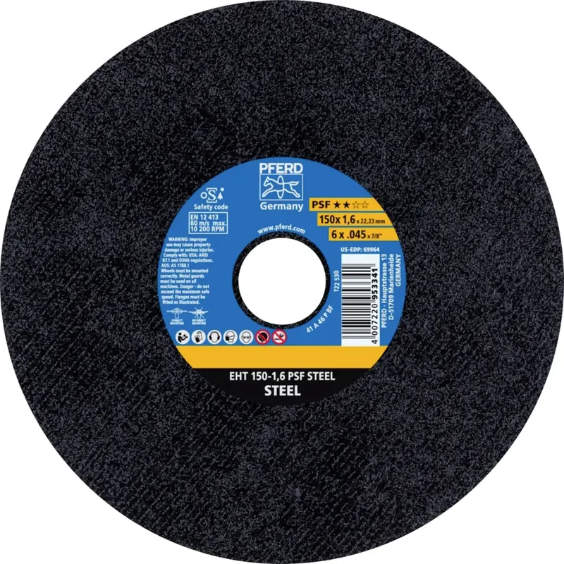 EHT 150-1,6 PSF STEEL 61721221 Trennscheibe gerade 150 mm 25 St. Stahl von PFERD – Produktbild 1 von 2