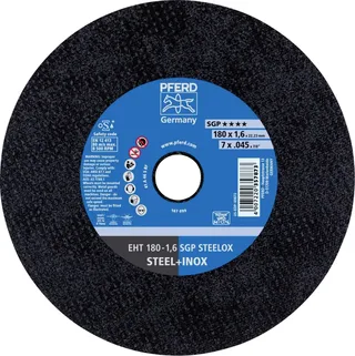 EHT 180-1,6 SGP STEELOX 61343122 Trennscheibe gerade 180 mm 25 St. Edelstahl, Stahl de PFERD – image du produit 1 sur 2