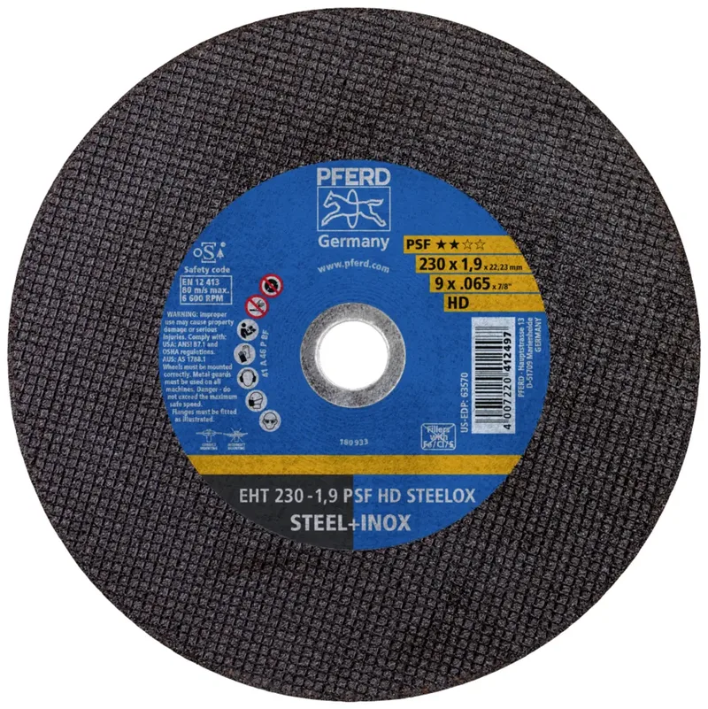 EHT 230-1,9 PSF HD STEELOX 61728327 Trennscheiben-Set 230 mm 25 St. Edelstahl, Stahl de PFERD – image du produit