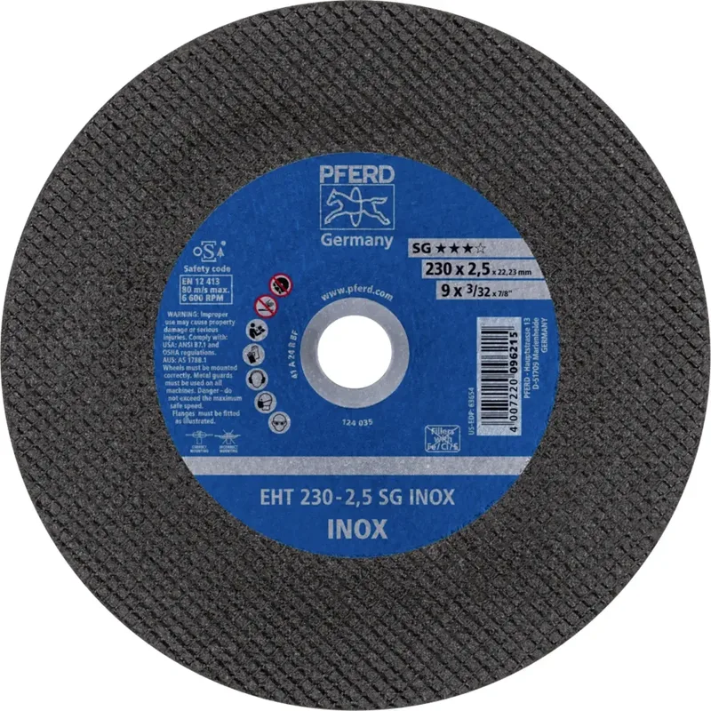 EHT 230-2,5 SG INOX 61328423 Trennscheibe gerade 230 mm 25 St. Edelstahl by PFERD – product image