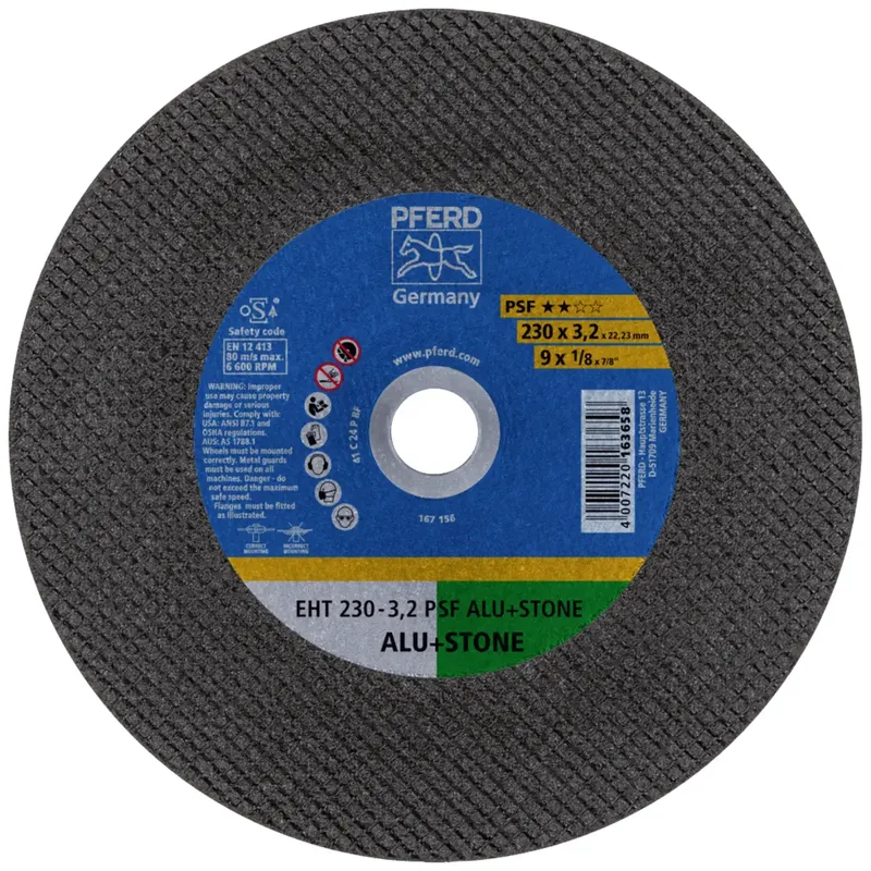 EHT 230-3,2 PSF ALU+STONE (5) 69198295 Trennscheibe gerade 230 mm 5 St. NE-Metalle von PFERD – Produktbild