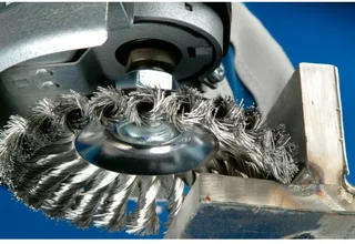 Kegelbürste gezopft KBG Ø 125x15 mm M14 Edelstahl-Draht-Ø 0,35 mm Winkelschleifer de PFERD – image du produit 2 sur 3