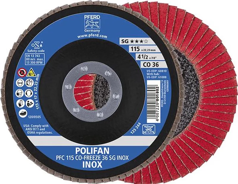 Lamellenschijf COFREEZE gewelfd 115mm K36 Pferd by PFERD – product image