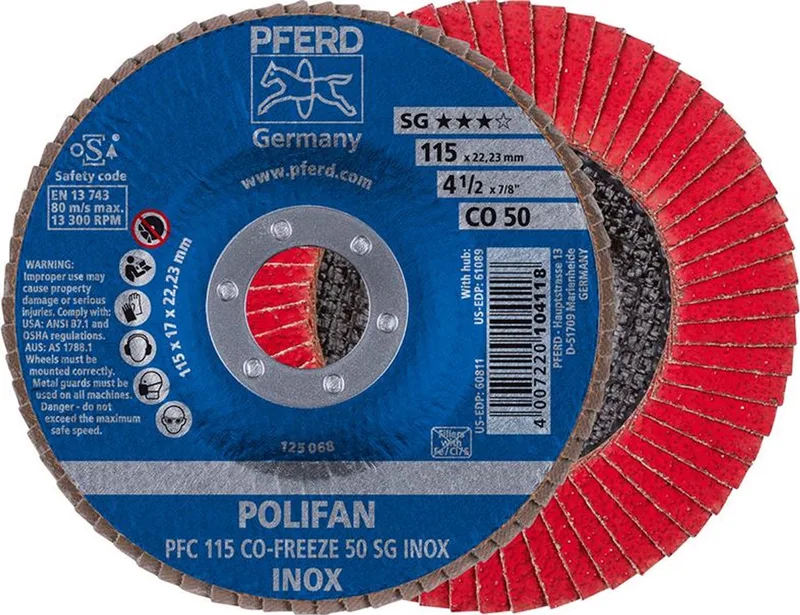 Lamellenschijf COFREEZE gewelfd 115mm K50 Pferd de PFERD – image du produit