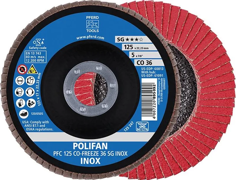 Lamellenschijf COFREEZE gewelfd 125mm K36 Pferd de PFERD – image du produit