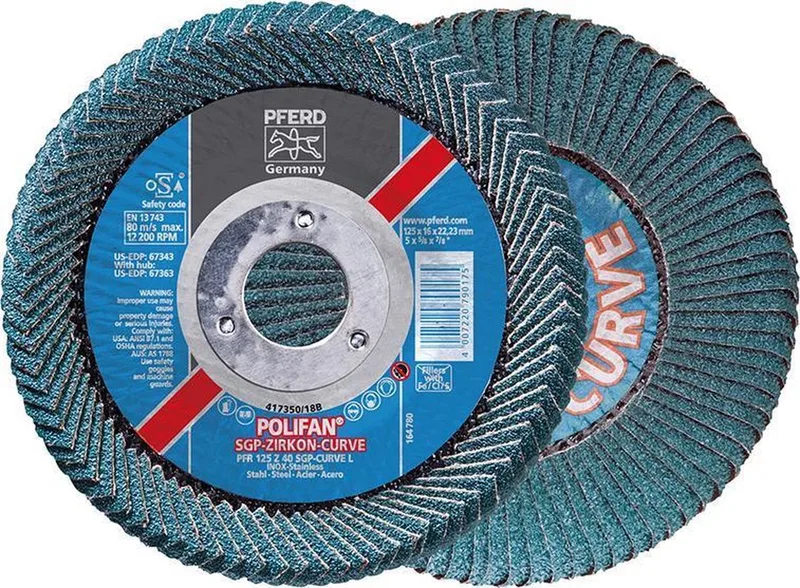 Lamellenschijf CURVE M recht Kor. 40 115mm PFERD by PFERD – product image