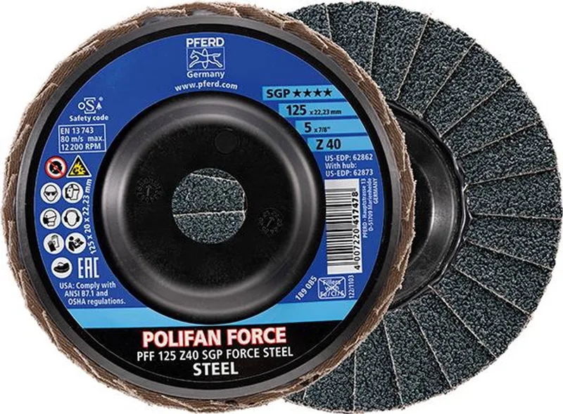 Lamellenschijf FORCE SGP STEEL 125 mm Z 40 Pferd fra PFERD – produktbillede