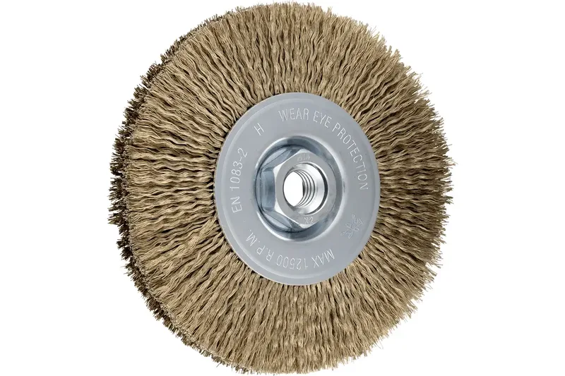 PFERD TOOLS Rundbürste ungezopft RBU Ø 125x15 mm M14 vermessingter Stahl-Litzen-Draht-Ø 0,20 mm Winkelschleifer POS RBU 12515/M14 LIT STM 0,20 de PFERD – image du produit
