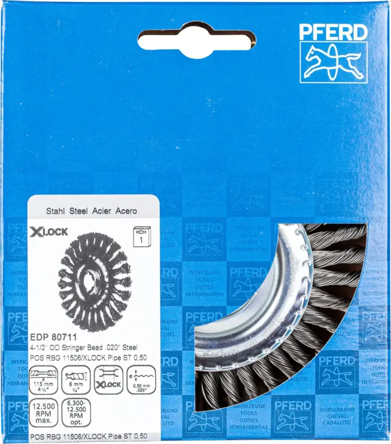Brosse ronde X-Lock PFERD TOOLS N/A N/A 43302111 1 pc(s) de PFERD – image du produit 3 sur 3