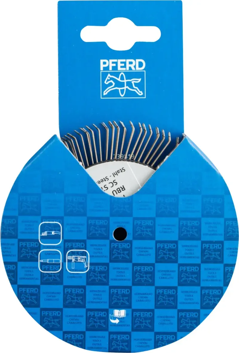 POLISCRATCH Rundbürste ungezopft RBU Ø100x20mm M14 Stahl-Draht-Ø0,60 Winkelschleifer de PFERD – image du produit 3 sur 3