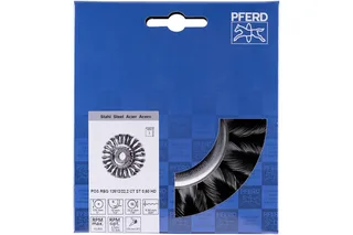 POS COMBITWIST Rundbürste gezopft RBG HD Ø 125x12x22,2 mm Stahl-Draht-Ø 0,50 mm Winkelschleifer POS RBG 12512/22,2 CT ST HD 0,50 43303016 1 St. de PFERD – image du produit 2 sur 2
