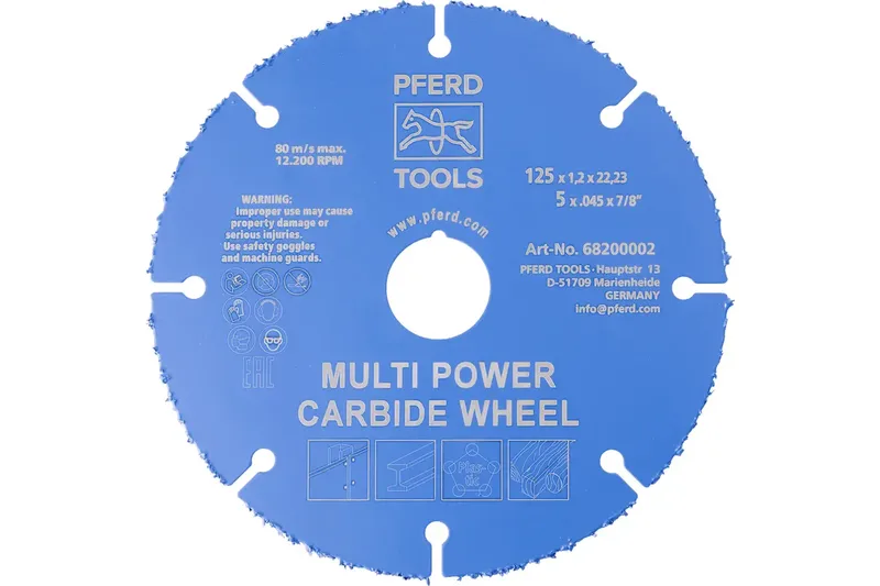 POS MULTI POWER CARBIDE WHEEL DS 125X1,2X22,23 68200002 Trennscheibe 125 mm 1 St. de PFERD – image du produit 1 sur 2