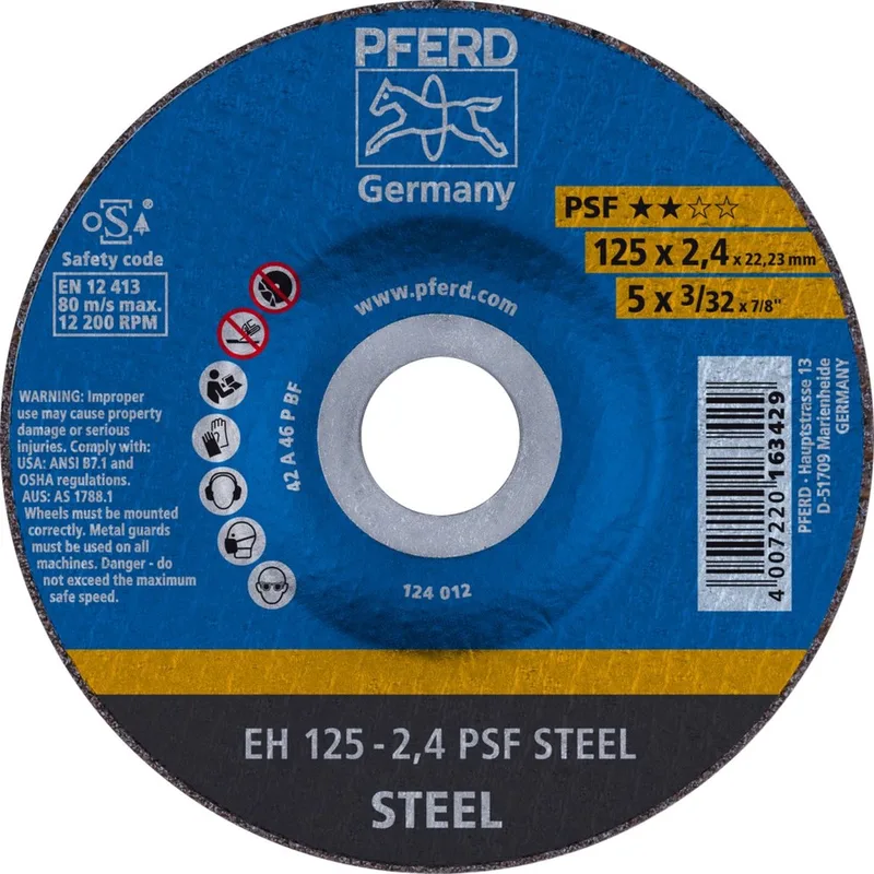 TOOLS PSF STEEL 61720222 Disque à tronçonner à moyeu déporté 125 mm 25 pc(s) acier de PFERD – image du produit