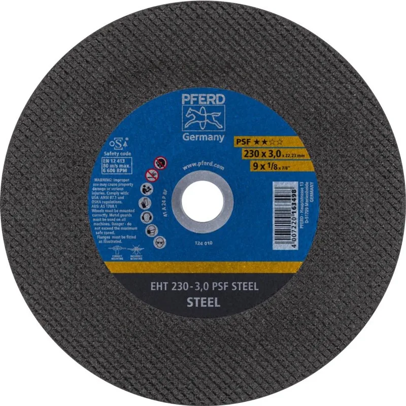 PSF STEEL 69198291 Doorslijpschijf recht 230 mm 5 stuk(s) Staal van PFERD – productafbeelding