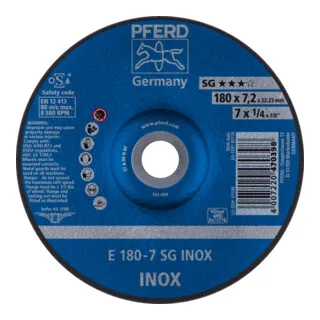 Schruppscheibe E 180-7 SG INOX by PFERD – product image