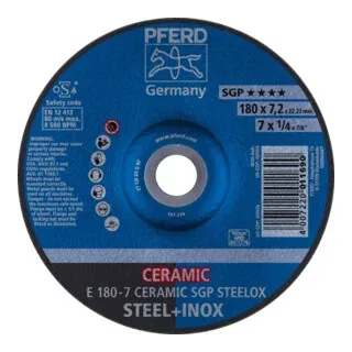 Schruppscheibe gekröpft CO24QSG 180x7,2mm de PFERD – image du produit