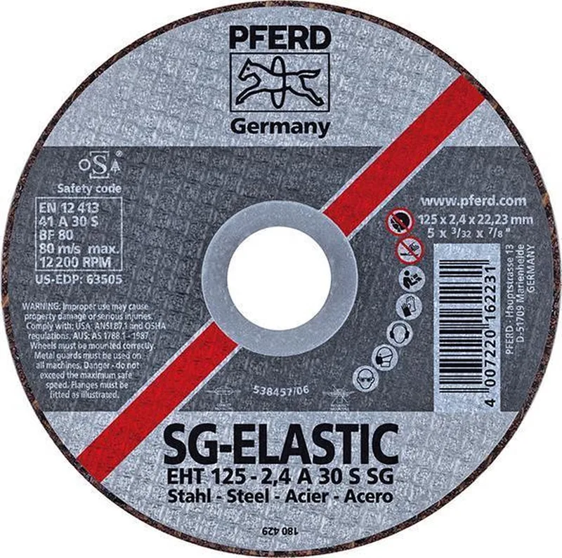 Sg Steel 61328222 Doorslijpschijf Recht 230 Mm 22.23 Mm 25 Stuks de PFERD – image du produit