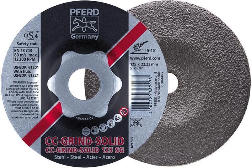 Slijpschijf 115 Mm Pferd Cc-Grind-Solid Sg Steel 64185115 10 Stuks by PFERD – product image