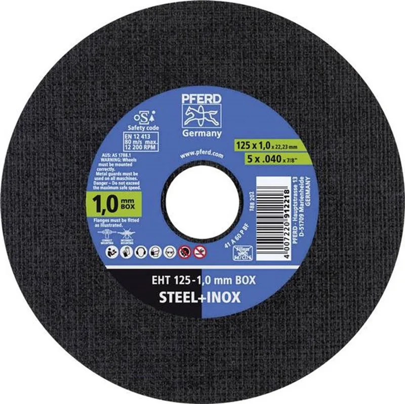 Slijpschijf 125-1mm Staal , RVS von PFERD – Produktbild