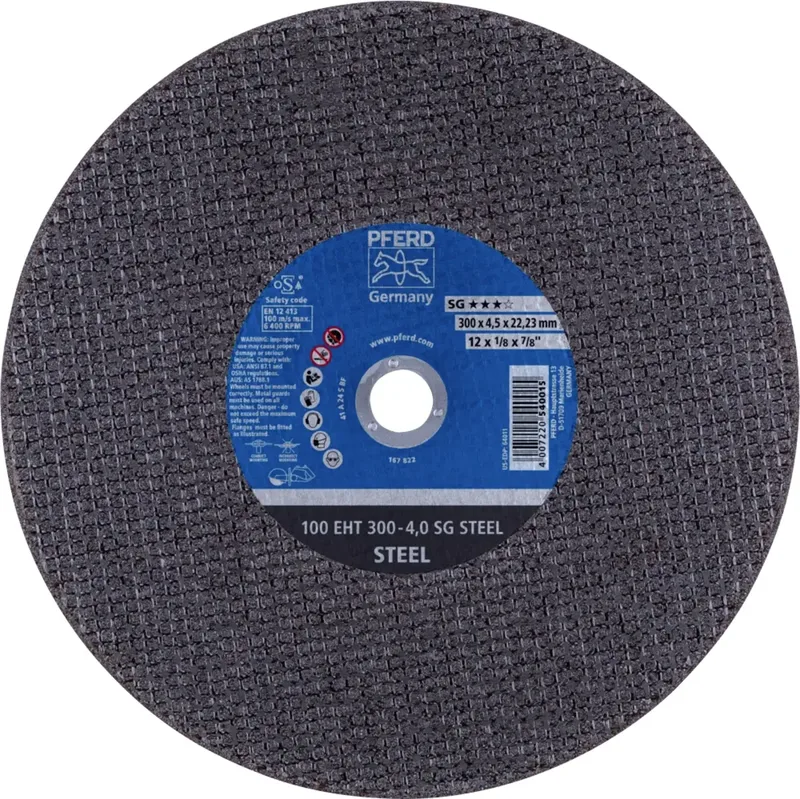 TOOLS 100 EHT 300-4,0 SG STEEL/22,23 61329122 Trennscheibe gerade 300 mm 20 St. Gusseisen, Stahl by PFERD – product image 1 of 2