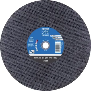 TOOLS 100 T 350-3,8 Q SG RAIL STEEL/25,4 66323663 Trennscheibe gerade 350 mm 10 St. Vergütungsstahl, Stahl von PFERD – Produktbild 1 von 2