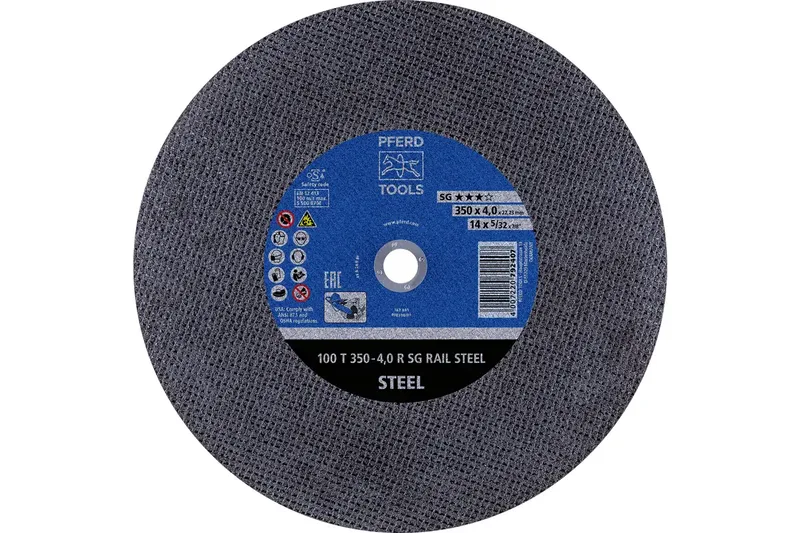 TOOLS 100 T 350-4,0 R SG RAIL STEEL/22,23 66323664 Trennscheibe 350 mm 10 St. von PFERD – Produktbild