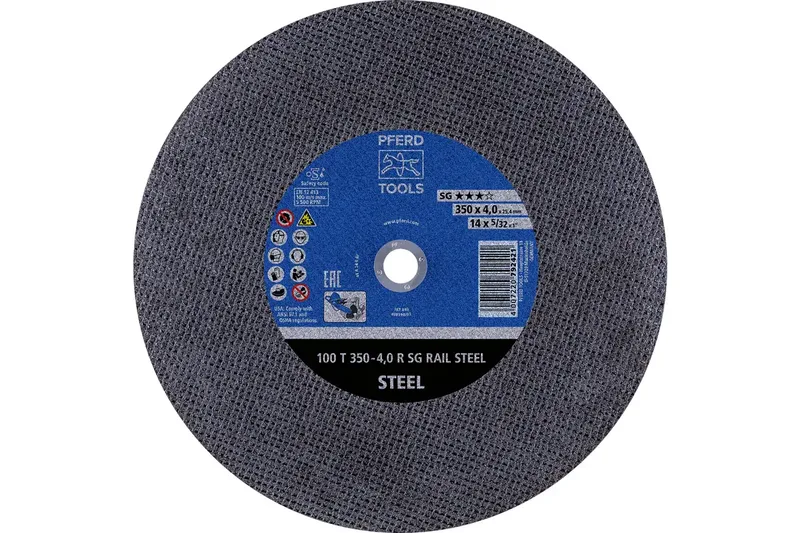 TOOLS 100 T 350-4,0 R SG RAIL STEEL/25,4 66323665 Trennscheibe 350 mm 10 St. by PFERD – product image