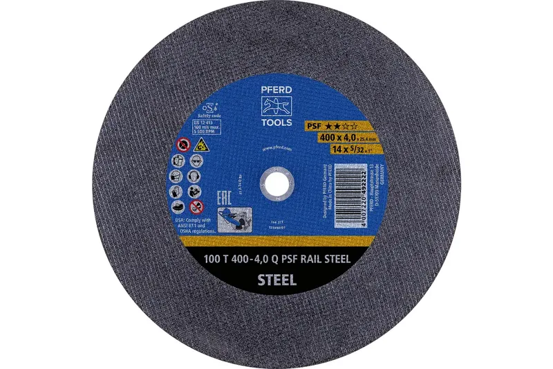 TOOLS 100 T 400-4,0 Q PSF RAIL STEEL/25,4 73001310 Trennscheibe 400 mm 10 St. de PFERD – image du produit