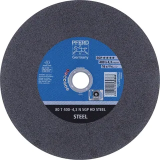 TOOLS 100 T 400-4,3 N SGP HD STEEL/40,0 66324195 Trennscheibe gerade 400 mm 10 St. Vergütungsstahl, Stahl fra PFERD – produktbillede 1 af 2