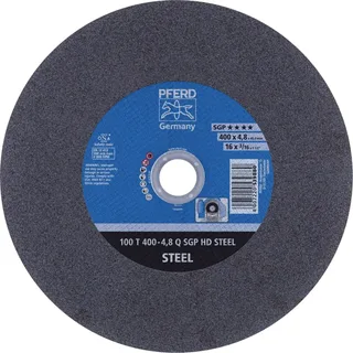 TOOLS 100 T 400-4,8 Q SGP HD STEEL/40,0 66324205 Trennscheibe gerade 400 mm 10 St. Vergütungsstahl, Stahl de PFERD – image du produit 1 sur 2