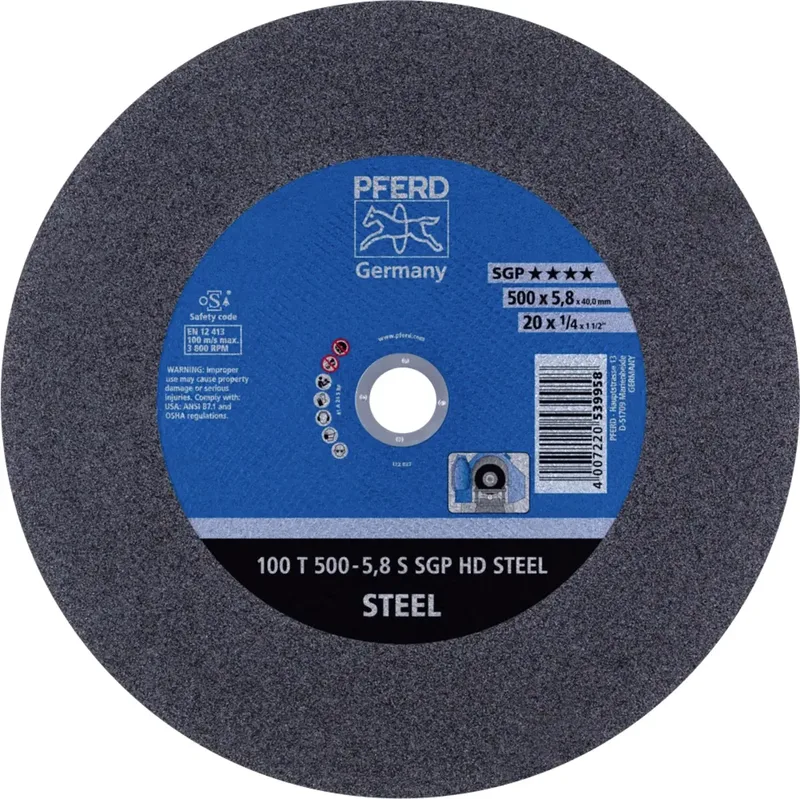 TOOLS 100 T 500-5,8 S SGP HD STEEL/40,0 66325225 Trennscheibe gerade 500 mm 5 St. Vergütungsstahl, Stahl von PFERD – Produktbild 1 von 2
