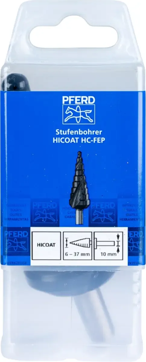 TOOLS 25201045 STB HSS 06-37/10 HC-FEP HSS Stufenbohrer Gesamtlänge 100 mm 1 St. von PFERD – Produktbild 3 von 3