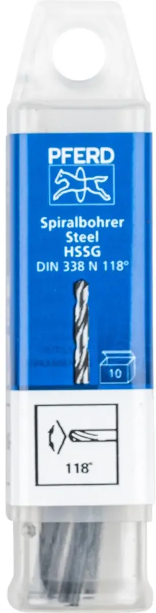 TOOLS 25203511 SPB DIN 338 HSSG N 1,5 STEEL Stahl Spiralbohrer 1.5 mm Gesamtlänge 40 mm 10 St. de PFERD – image du produit 2 sur 2