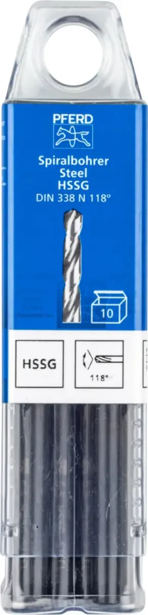 TOOLS 25203532 SPB DIN 338 HSSG N 6,5 STEEL Stahl Spiralbohrer 6.5 mm Gesamtlänge 101 mm 10 St. de PFERD – image du produit 2 sur 2