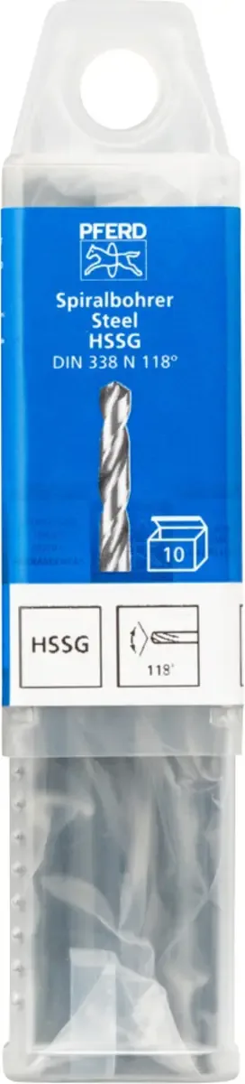 TOOLS 25203534 SPB DIN 338 HSSG N 7,0 STEEL acier Foret hélicoïdal 7 mm Longueur totale 109 mm 10 pc(s) de PFERD – image du produit 2 sur 2
